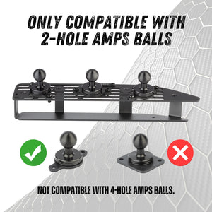 RubiGrid® 2022+ GMC Sierra + Chevrolet Silverado Dash Mount 13.4" Screen with Black Arms