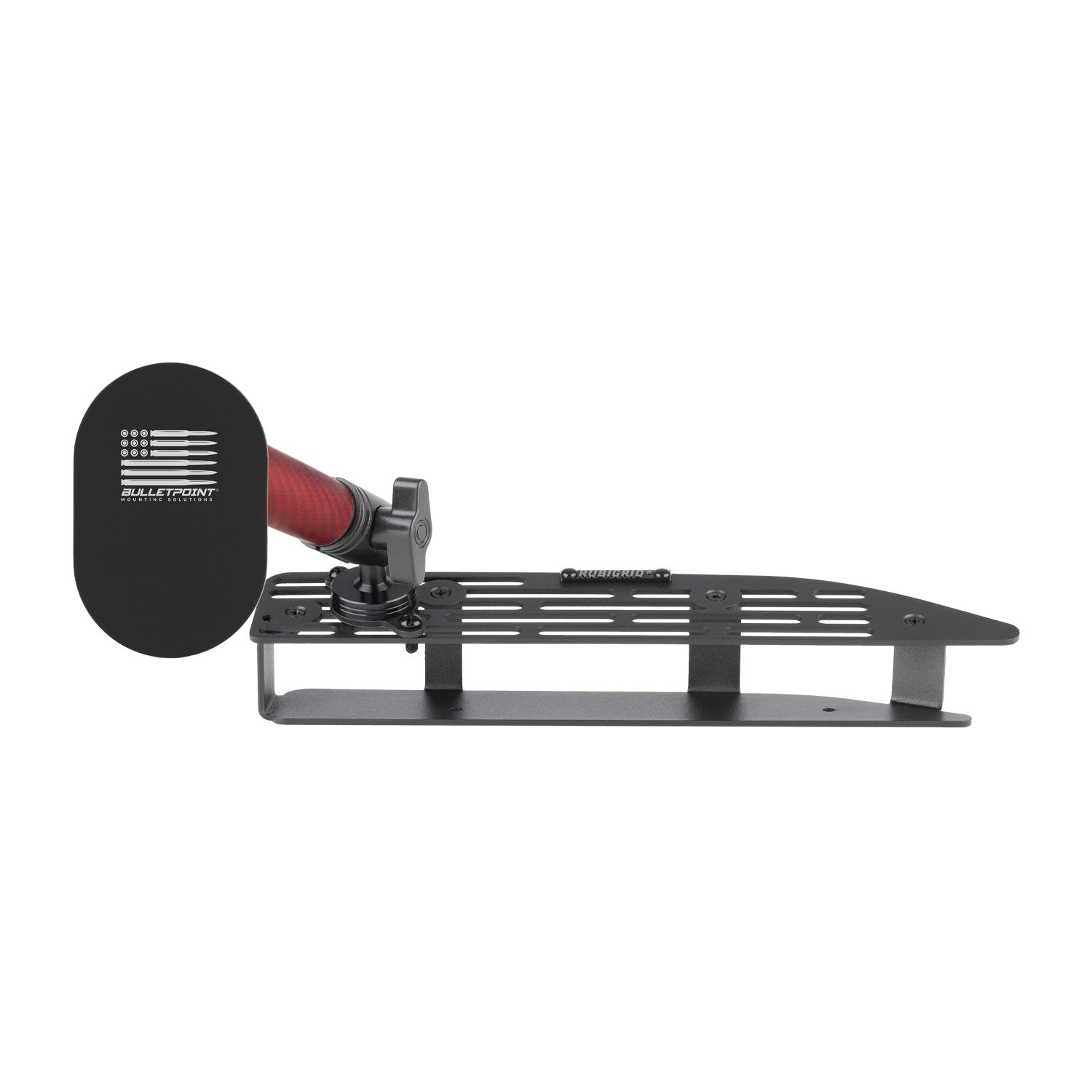 RubiGrid® 2022+ GMC Sierra + Chevrolet Silverado Dash Mount 13.4" Screen with Red Arms