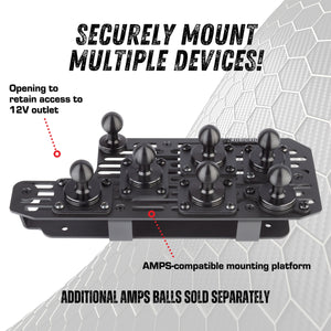 RubiGrid® 2022+ Toyota Tundra & 2023+ Toyota Sequoia Dash Mount Phone + Device Holder