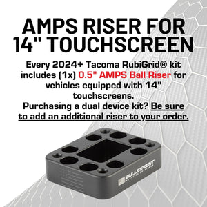 RubiGrid® 2024+ Toyota Tacoma Dash Mount Phone + Device Holder