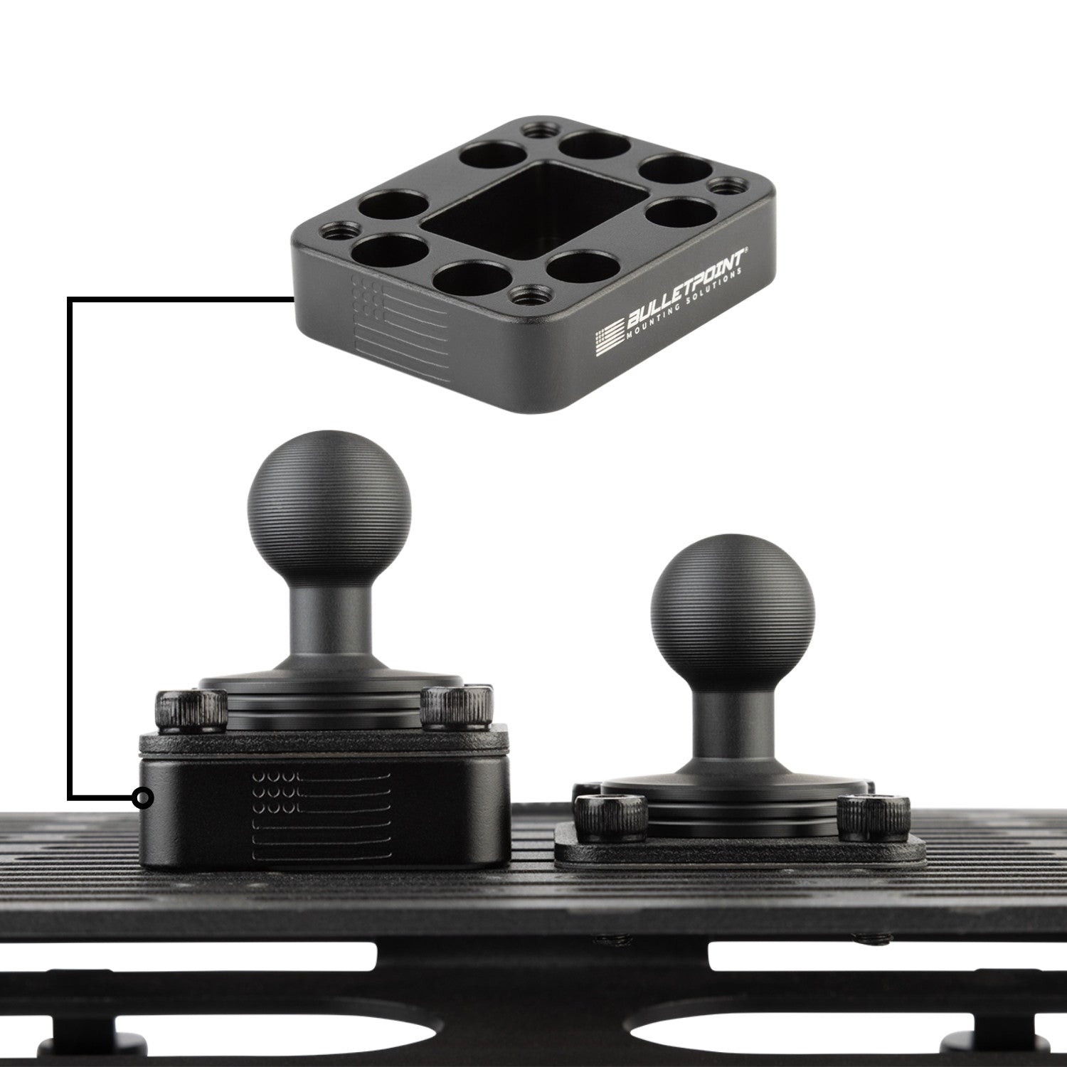 4-Hole AMPS Ball 0.5-inch Riser