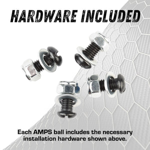 AMPS Compatible Mounting Plate with 1 inch Connector End Nubby Edition