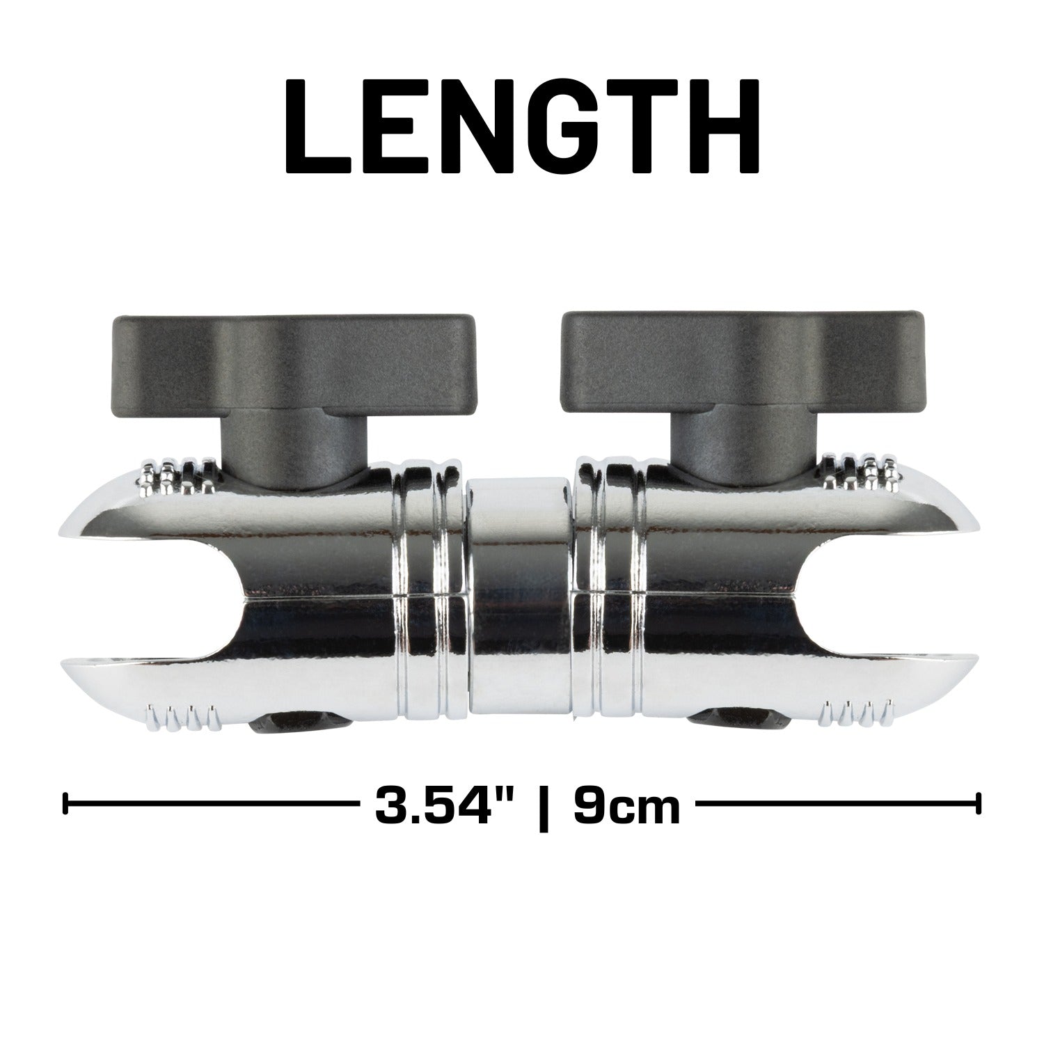 Chrome Mini Mounting Arm with Dual 20mm Connector Ends