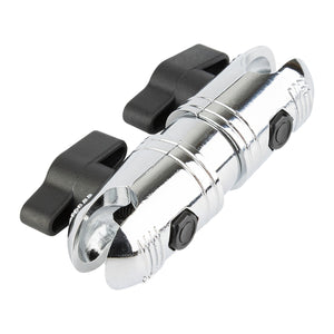 Chrome Mini Mounting Arm with Dual 20mm Connector Ends