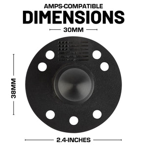 2.4-inch Round Metal AMPS-Compatible Base with 20mm Ball Mount