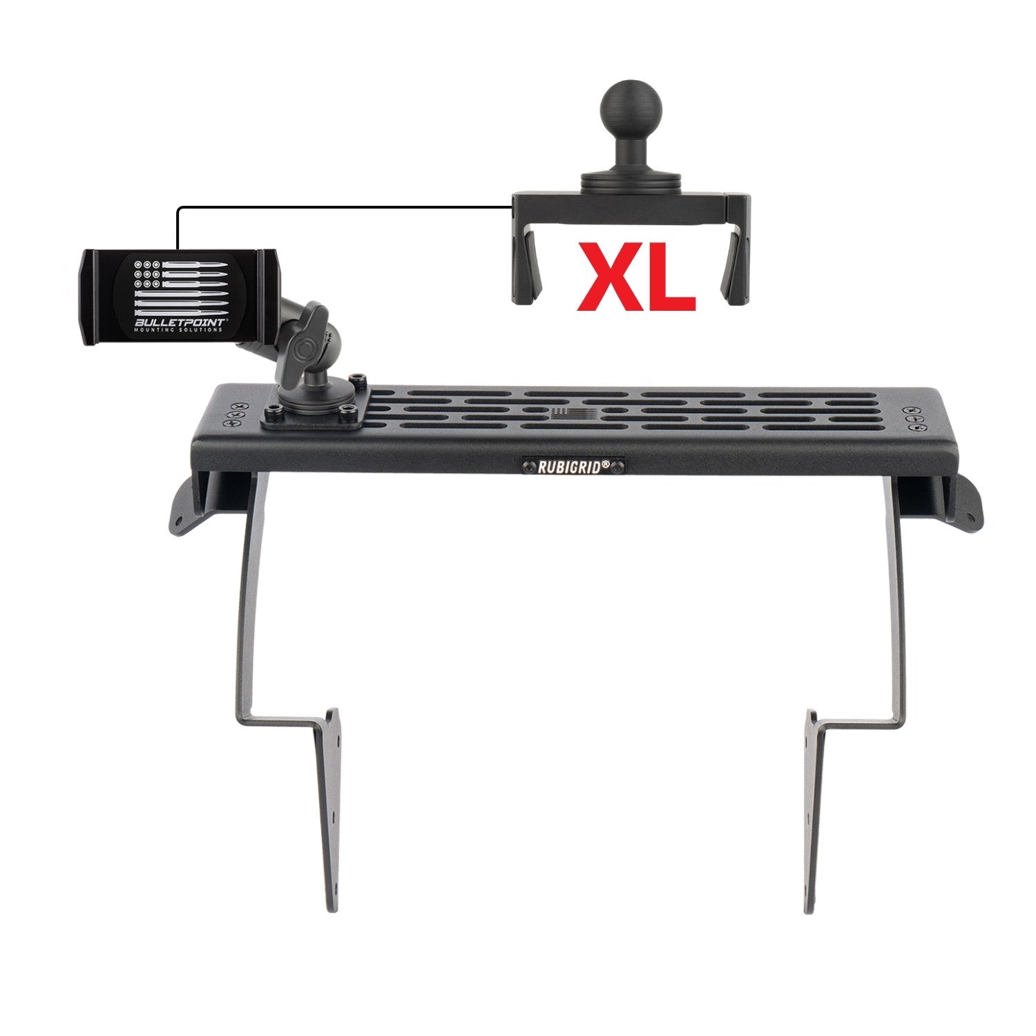 RubiGrid® 2010-2021 Lexus GX460 Dash Mount Multi-Device Phone Holder