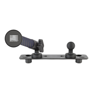 2013-2018 RAM Truck & 2019-2024 RAM 1500 Classic Dual 20mm Ball Metal Dash Mount with Single Phone Holder