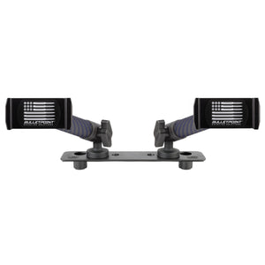 Metal Series 2013-2018 RAM Truck & 2019-2024 RAM 1500 Classic Dual Phone Mount with Dual 20mm Balls