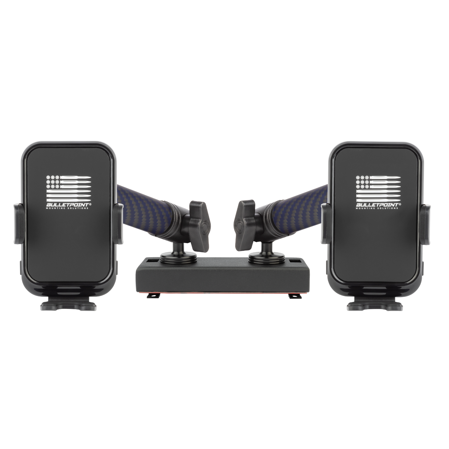 2019+ RAM Truck Dual 20mm Ball Metal Dash Mount with Dual Phone Holders