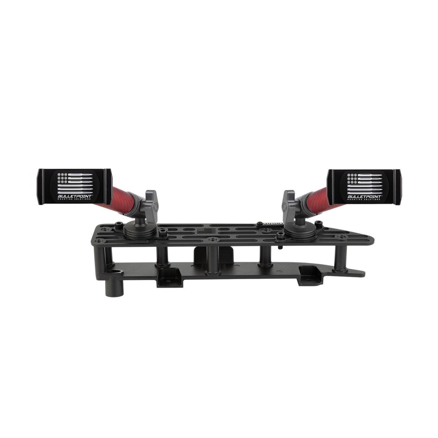 RubiGrid® 2022+ GMC Sierra + Chevrolet Silverado Dash Mount 13.4" Screen with Red Arms