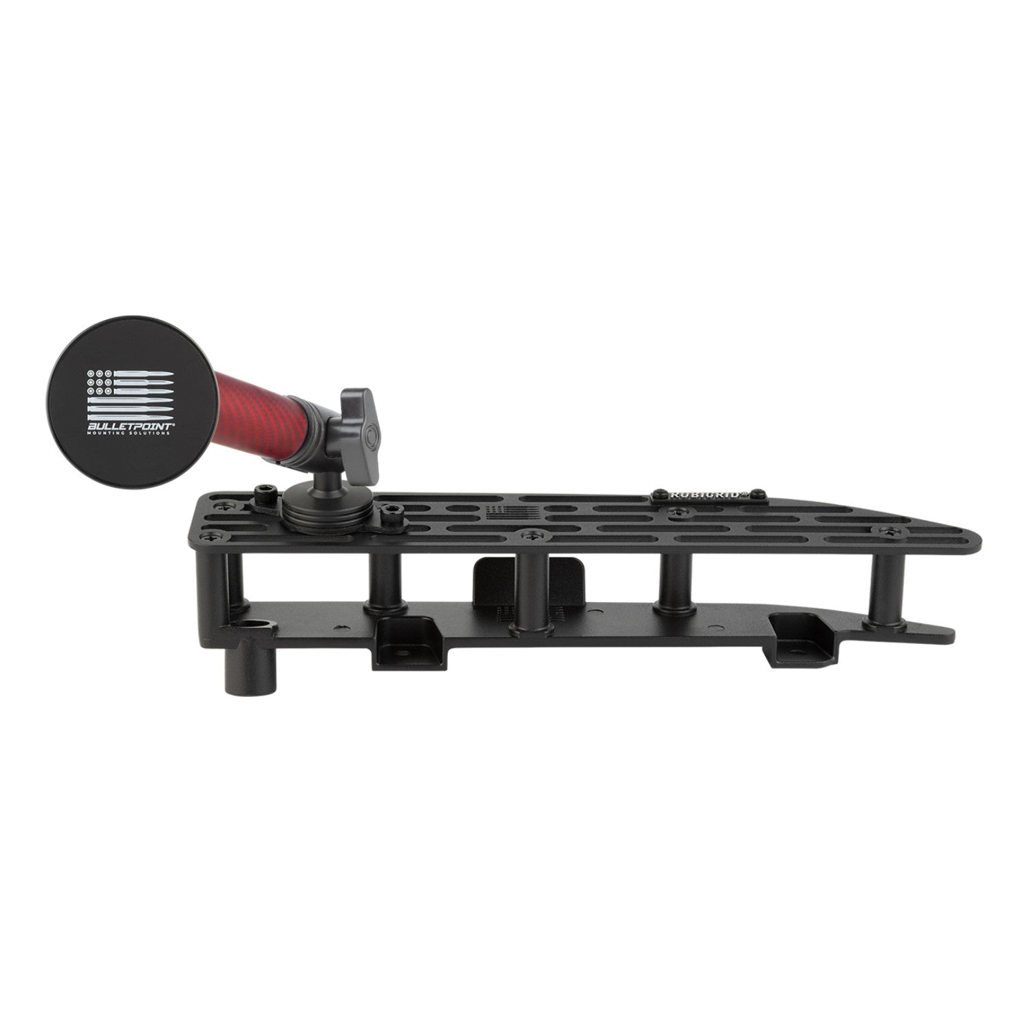 RubiGrid® 2022+ GMC Sierra + Chevrolet Silverado Dash Mount 13.4" Screen with Red Arms