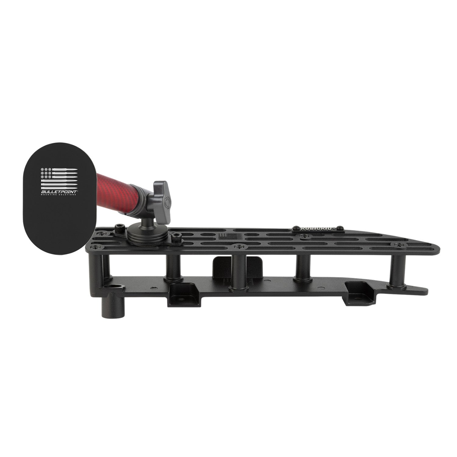 RubiGrid® 2022+ GMC Sierra + Chevrolet Silverado Dash Mount 13.4" Screen with Red Arms