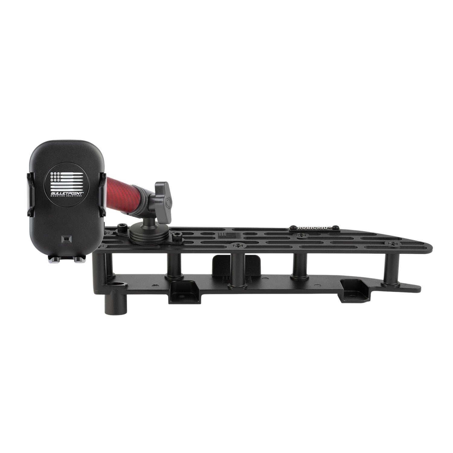 RubiGrid® 2022+ GMC Sierra + Chevrolet Silverado Dash Mount 13.4" Screen with Red Arms
