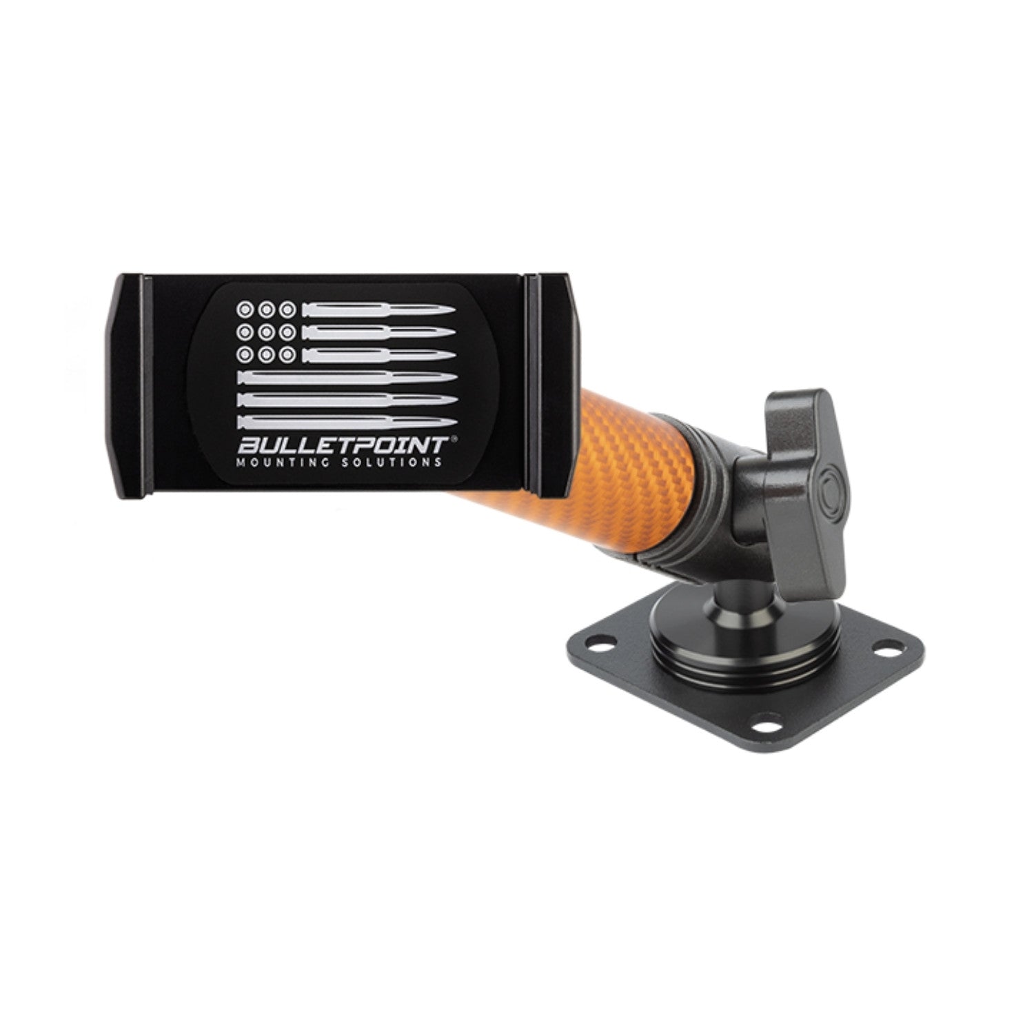 2024+ Jeep Wrangler JL / Gladiator & 2024-2025 Wrangler 4xe Phone Holder Dash Mount with Orange Arm