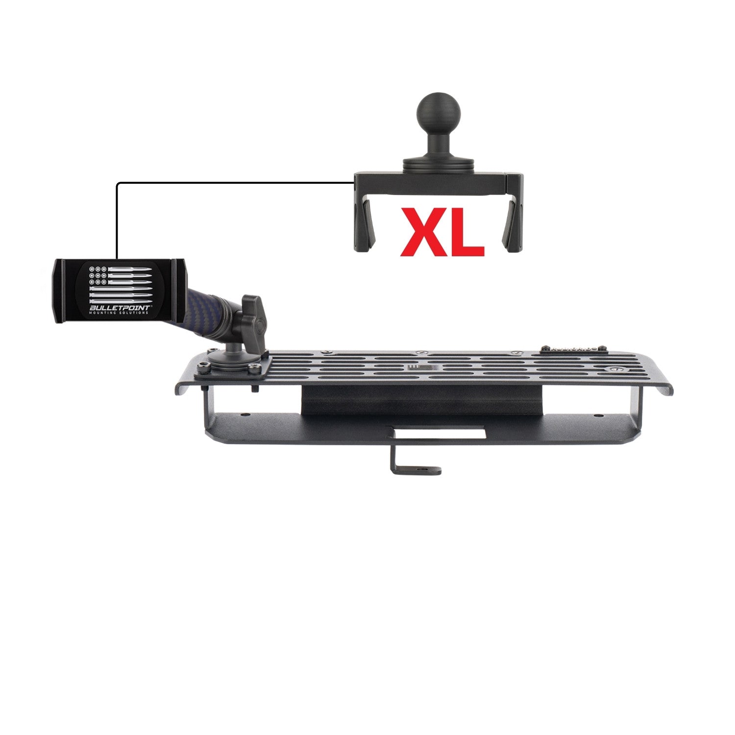 RubiGrid® 2025+ Ford Expedition Dash Mount Multi-Device Phone Holder