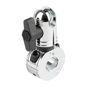 Chrome Bar Clamp Mounts with 20mm Anti-Theft Connector End Nubby Edition (various sizes)