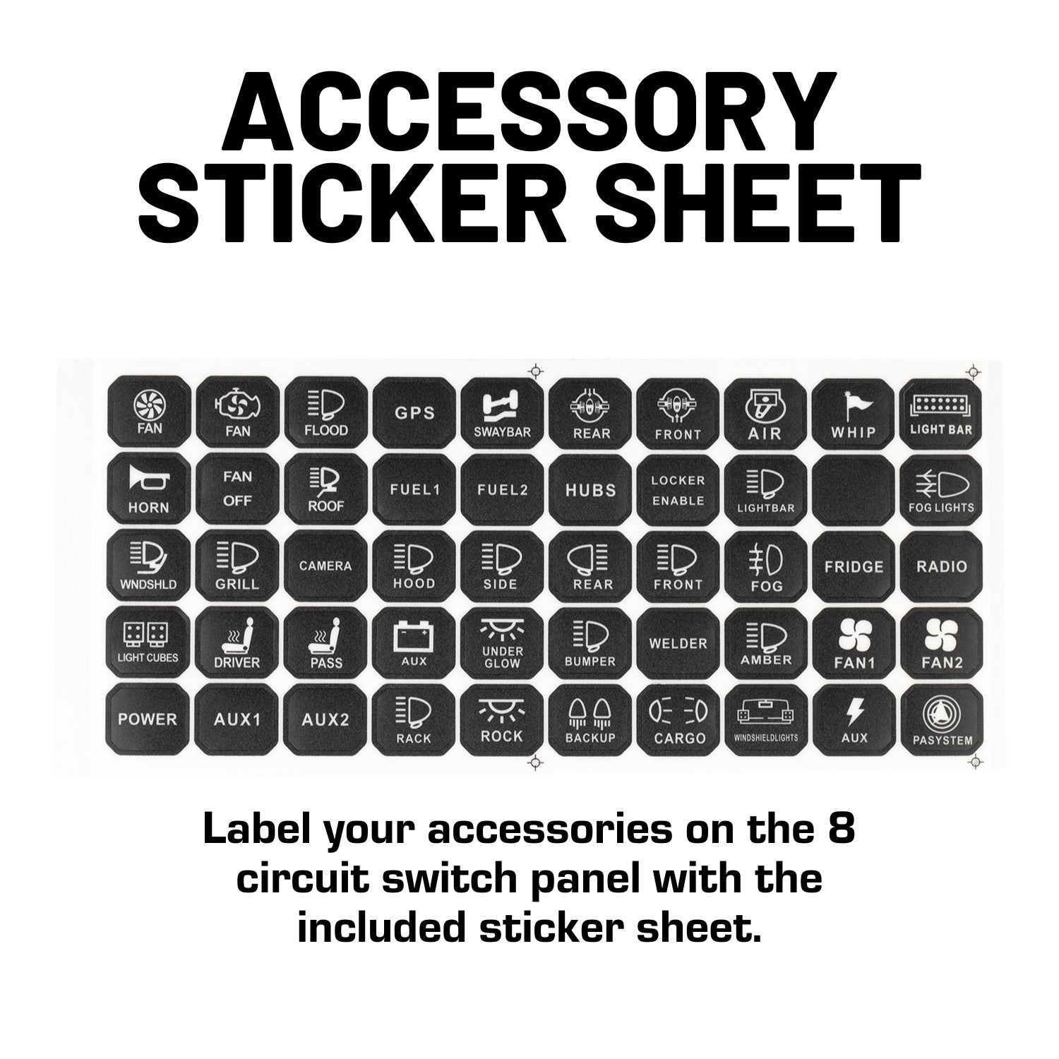 Bulletpoint 8 Gang Electronic Switch Panel - 8 Circuit Relay System for Accessories