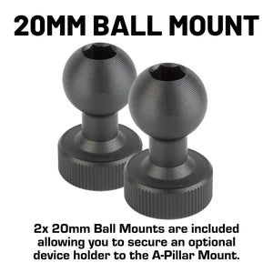 A-Pillar Side Mirrors for 2018-2023 Jeep Wrangler JL & 2020-2023 Jeep Gladiator - Pair of 2