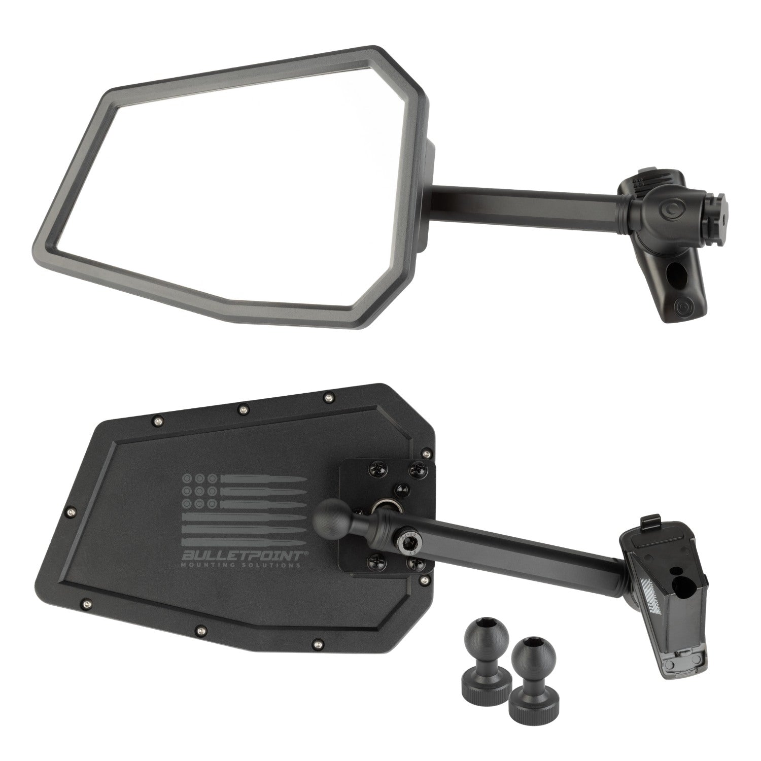 A-Pillar Side Mirrors for 2018-2023 Jeep Wrangler JL & 2020-2023 Jeep Gladiator - Pair of 2