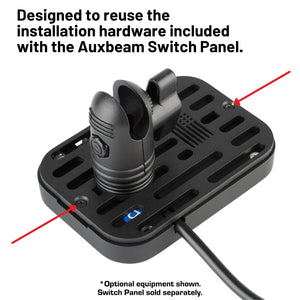 Auxbeam 6 Gang Switch Panel Mount with 20mm Connector Nubby Edition