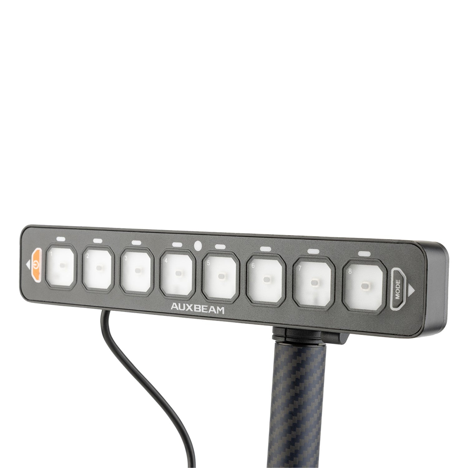 Auxbeam AS Series 8 Gang Switch Panel Mount with 20mm Ball