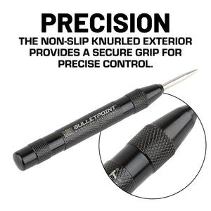 Bulletpoint Steel Spring-Loaded Automatic Center Punch Tool with Knurled Body for Installation