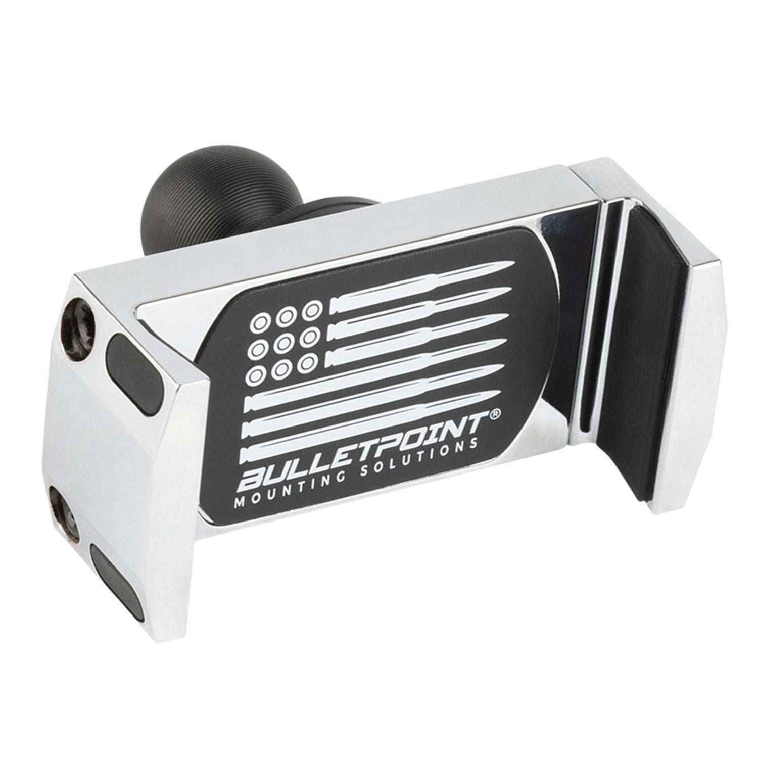 Chrome Spring-Loaded Universal Phone Holder with 20mm Ball