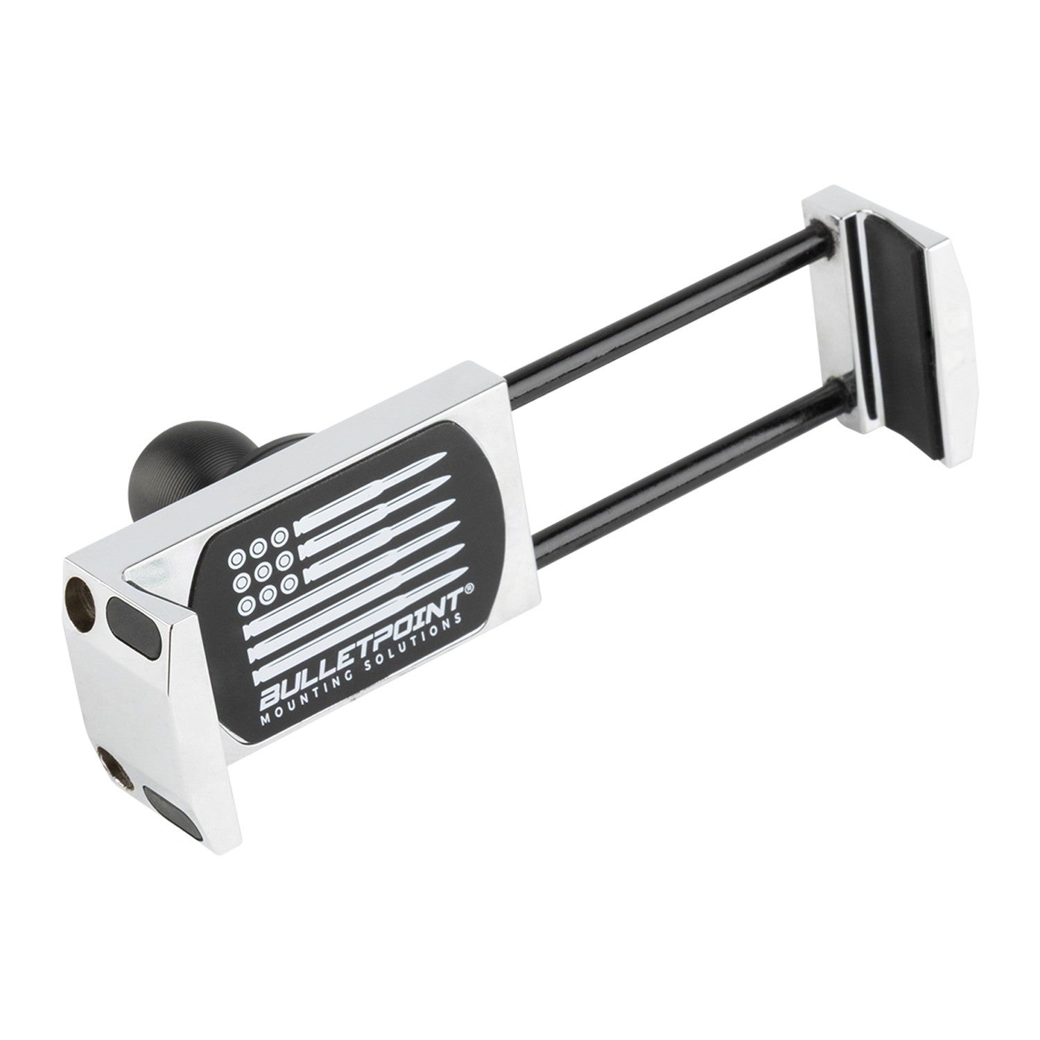 Chrome Spring-Loaded Universal Phone Holder with 20mm Ball