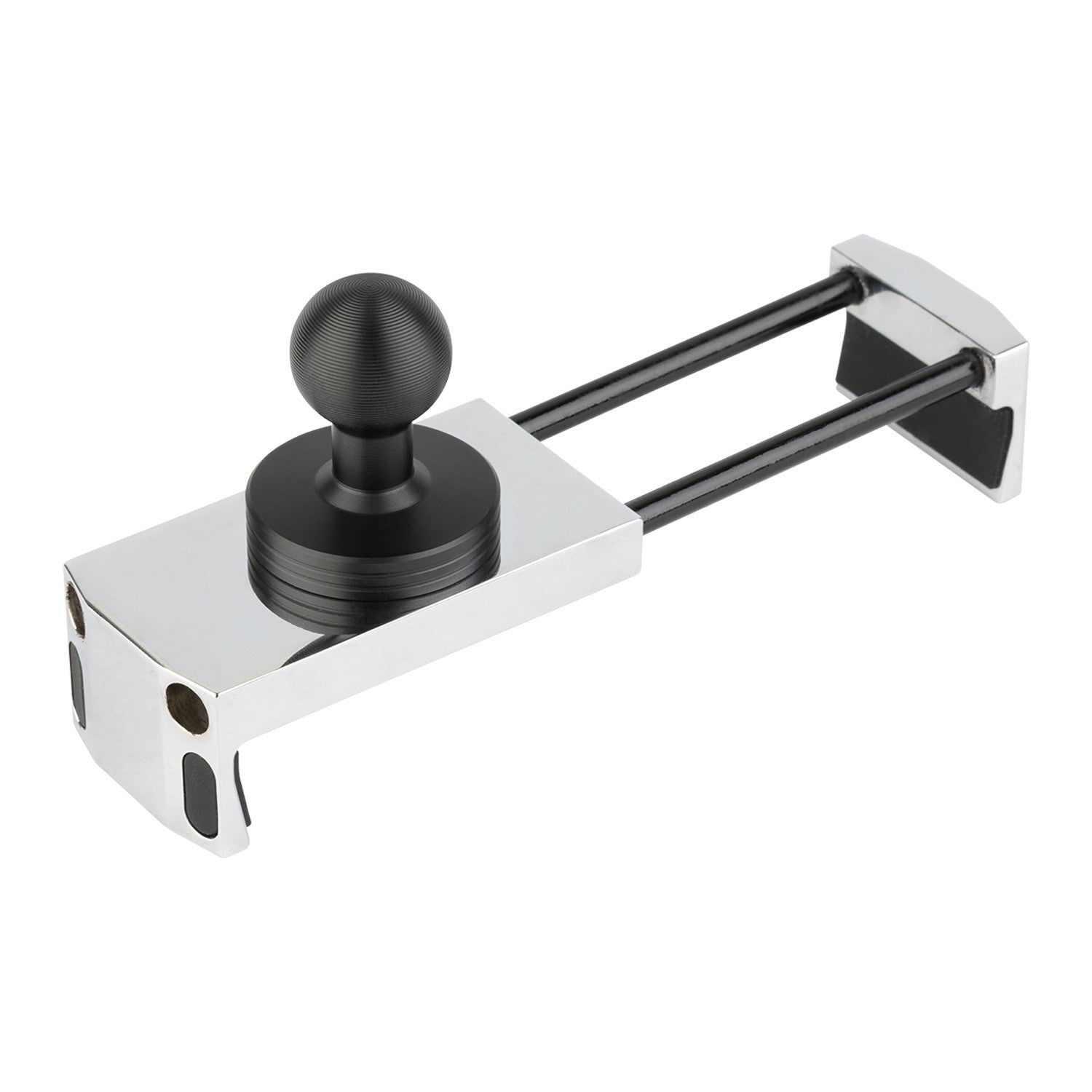 Chrome Spring-Loaded Universal Phone Holder with 20mm Ball