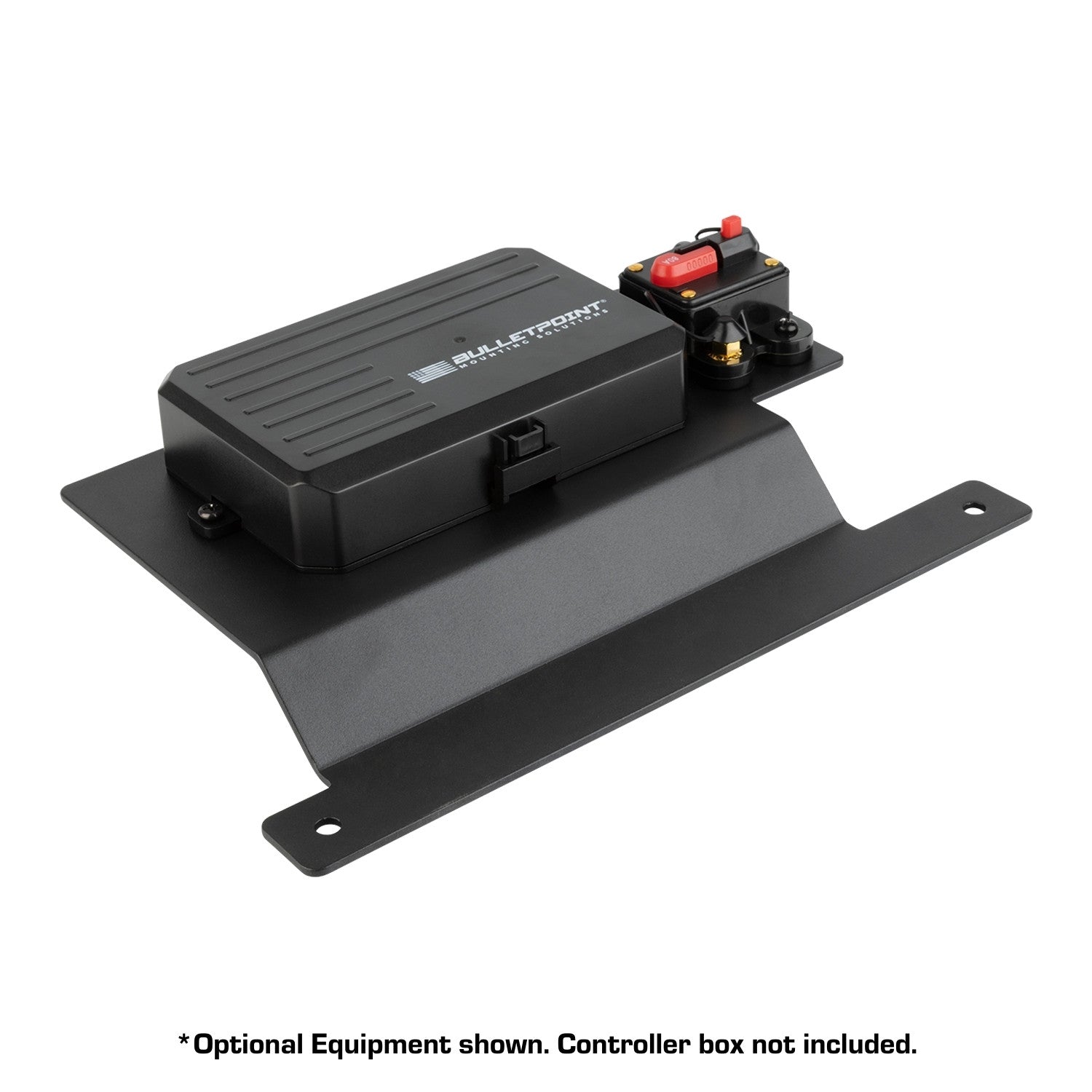 Aluminum Engine Bay Mount for Switch Panel Controller Box compatible with 2018+ Jeep Wrangler JL & 2020+ Jeep Gladiator