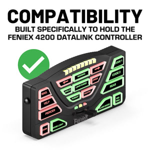 Feniex 4200 DataLink Controller Mount with 20mm Connector End Nubby Edition