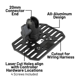 Feniex 4200 Mini Controller Mount with 20mm Connector End Nubby Edition