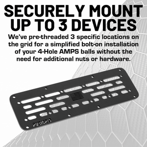 RubiGrid® 2009+ Ford E-Series Multi-Device Metal Dash Mount Phone Holder