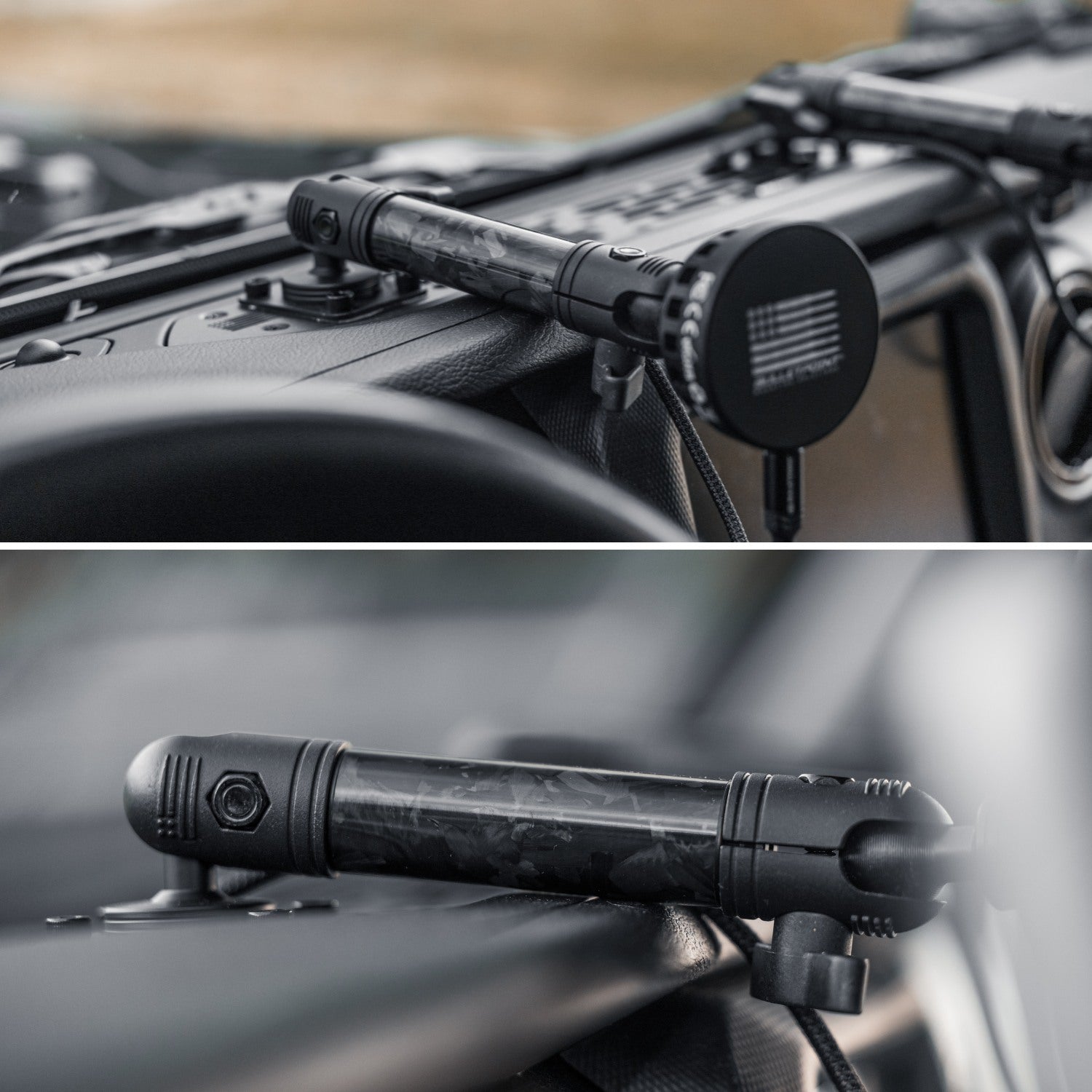 Forged Carbon Fiber Mounting Arms with 20mm Connector Ends - Various Sizes