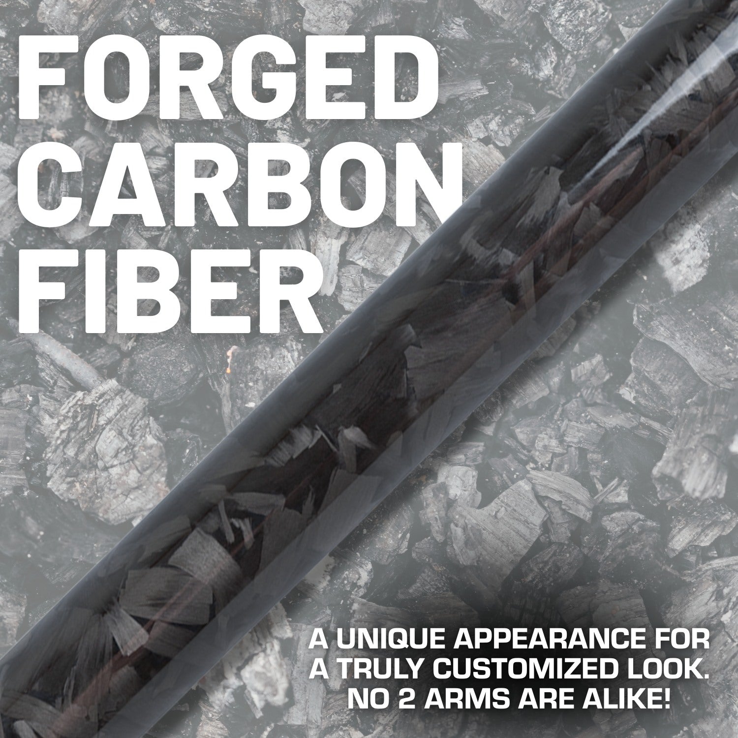 Forged Carbon Fiber Mounting Arms with 20mm Connector Ends - Various Sizes