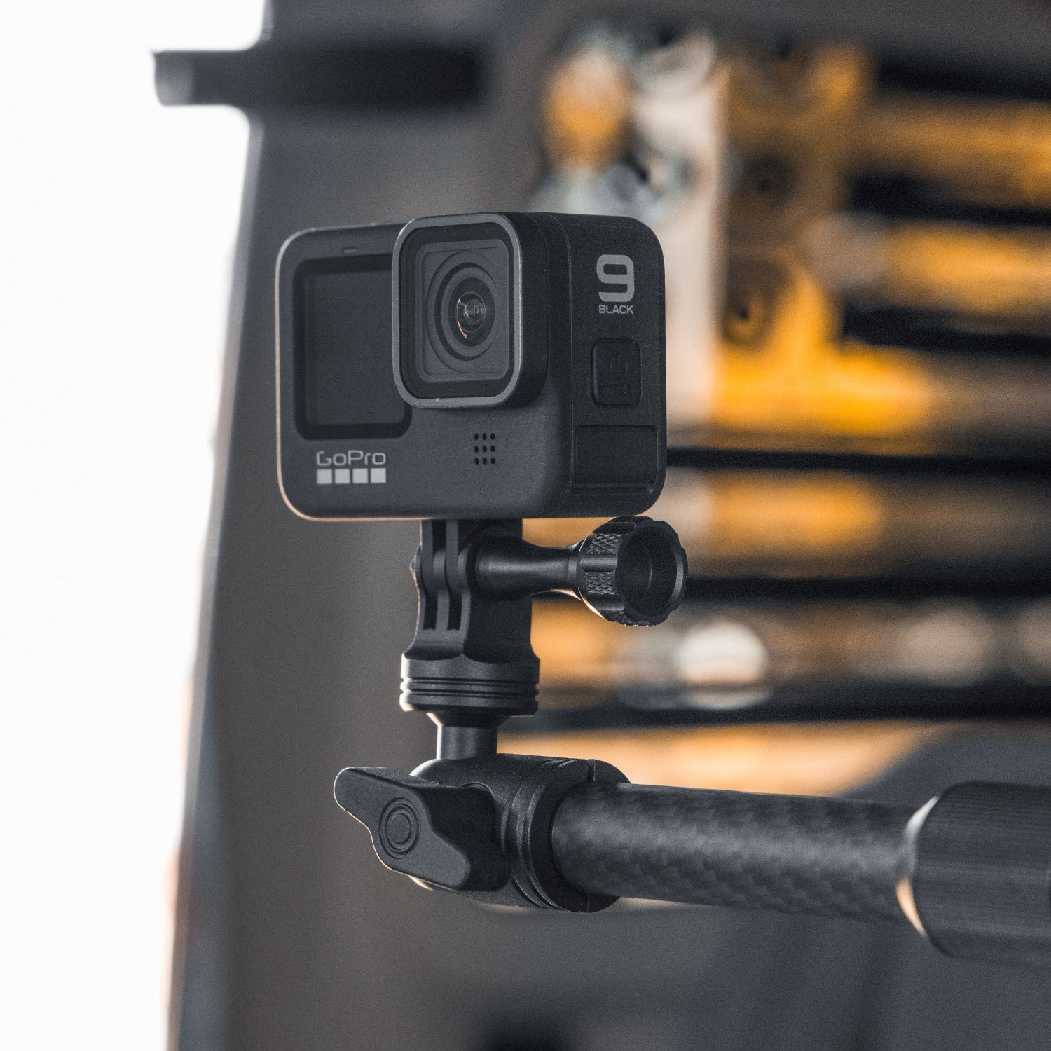 Action Camera Headrest Mount with Adjustable Telescoping Arm