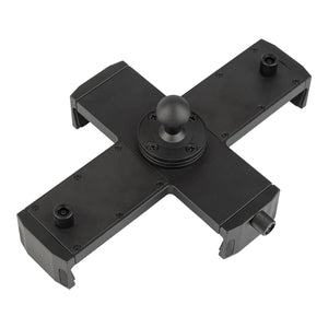 Heavy Duty Aluminum 4-Point Universal Tablet Holder with Integrated 20mm Ball