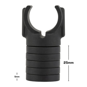 Height-Adjustable Mounting Arm Support Add-On with Charging Cable Channel