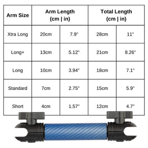 Matte Color Carbon Fiber Mounting Arms