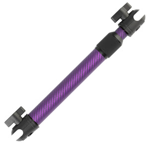 Telescoping Matte Color Carbon Fiber Mounting Arms with 20mm Connector Ends
