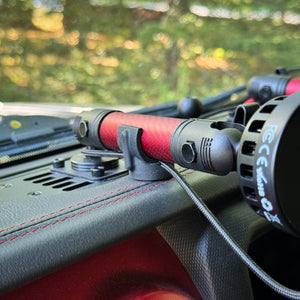 Height-Adjustable Mounting Arm Support Add-On with Charging Cable Channel