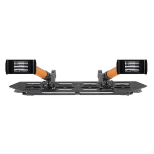 RubiGrid® 2018-2023 Jeep Wrangler JL & 2020-2023 Jeep Gladiator Multi-Device Platform Dash Mount with Orange Arms