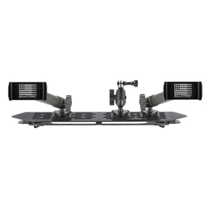 RubiGrid® 2018-2023 Jeep Wrangler JL & 2020-2023 Jeep Gladiator Multi-Device Platform Dash Mount with Black Arms