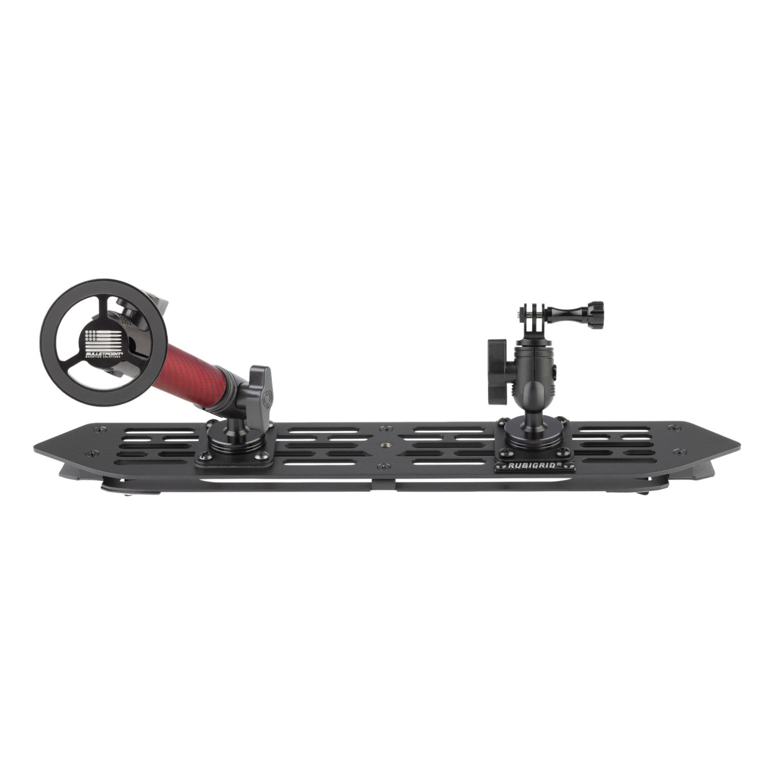 RubiGrid® 2018-2023 Jeep Wrangler JL & 2020-2023 Jeep Gladiator Multi-Device Platform Dash Mount with Red Arms