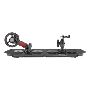 RubiGrid® 2018-2023 Jeep Wrangler JL & 2020-2023 Jeep Gladiator Multi-Device Platform Dash Mount with Red Arms