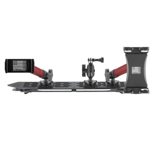 RubiGrid® 2018-2023 Jeep Wrangler JL & 2020-2023 Jeep Gladiator Multi-Device Platform Dash Mount with Red Arms