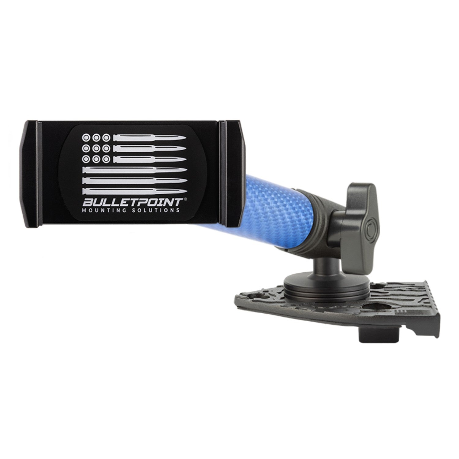 2021-2023 Jeep Wrangler 4xe Single Ball Driver Side Phone Holder with Blue Arm