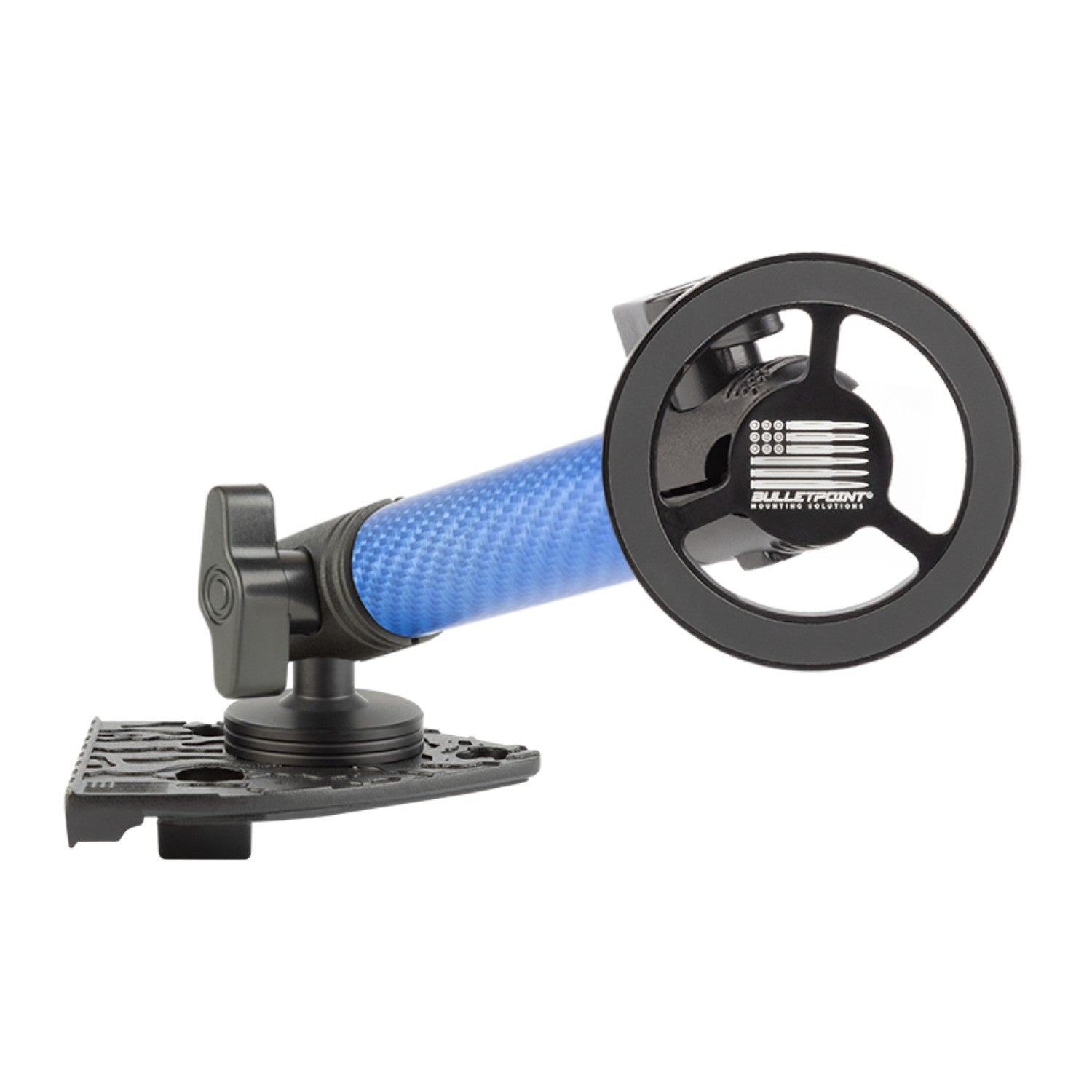 2021-2023 Jeep Wrangler 4xe Single Ball Passenger Side Phone Holder with Blue Arm