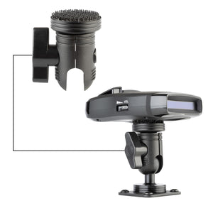 Radar Detector Mount with 20mm Connector Nubby Edition + Interlocking Fastener System