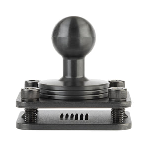 4-Hole AMPS Mounting Plate with 20mm Ball Mount + Metal Backing Plate (includes Installation Hardware)